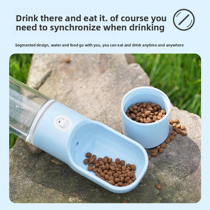 Portable Dog Water Bottle with Built-In Dispenser – Lightweight, Durable, Leak-Resistant Travel Water Bottle for Dogs